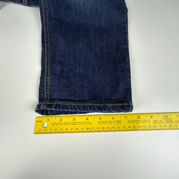 Vintage America Jeans Womens 16/33 (38x25) Boyfriend Blue Denim Floral Cottage - Picture 10 of 14